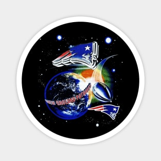 New England Patriots - Outer Space Football Magnet